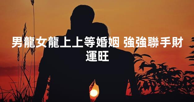 男龍女龍上上等婚姻 強強聯手財運旺